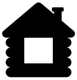 maison de rondins, décor, ombres chinoises théâtre d`ombres silhouettes marionnettes free