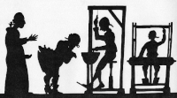 hommes ombres chinoises théâtre d`ombres silhouettes marionnettes free