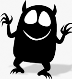monstre, ombre chinoise, theatre d`ombres, marionnettes, silhouette, découpage pochoir, free