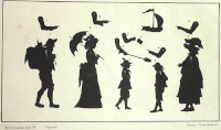personnages bord de mer ombres chinoises théâtre d`ombres silhouettes marionnettes free