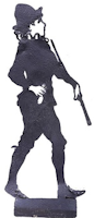 homme, ombre chinoise, theatre d`ombres, marionnettes, silhouette, découpage pochoir, free