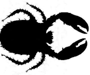 daphnie, crabe, ombre chinoise, theatre d`ombres, marionnettes, silhouette, découpage pochoir, free