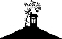 puits, colline, décor, ombre chinoise, theatre d`ombres, marionnettes, silhouette, découpage pochoir, free