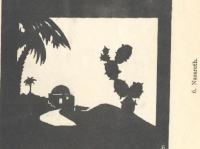 ville décor désert Nazareth ombres chinoises théâtre d`ombres silhouettes marionnettes free