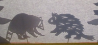 raton laveur porc epic ombres chinoises théâtre d`ombres silhouettes marionnettes free