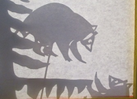 raton laveur ombres chinoises théâtre d`ombres silhouettes marionnettes free