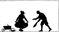 homme femme ombres chinoises théâtre d`ombres silhouettes marionnettes free