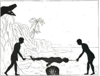 ile cannibales robinson ombres chinoises théâtre d`ombres silhouettes marionnettes free