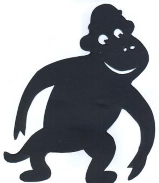 singe animal ombres chinoises théâtre d`ombres silhouettes marionnettes free