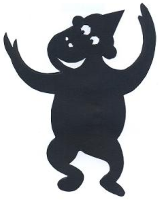 singe animal ombres chinoises théâtre d`ombres silhouettes marionnettes free