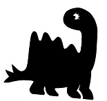 dinosaure, stégosaure, ombres chinoises théâtre d`ombres silhouettes marionnettes free