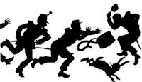 tapin le lievre, saynete, ombre chinoise, theatre d`ombres, marionnettes, silhouette, découpage pochoir, free