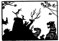 animaux et tigre ombres chinoises theatre d`ombres silhouettes marionnettes free