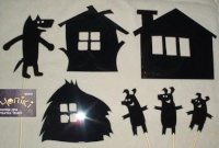 les trois petits cochons ombres chinoises théâtre d`ombres silhouettes marionnettes free